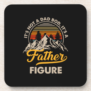 Vaderdag Het is een papa figuur Bier Onderzetter