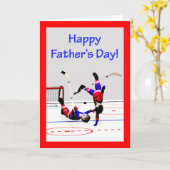Vaderdag Hockey Game Kaart (Gele Bloem)