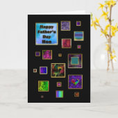 VADERDAG - HON - MAN - ABSTRACT KAART (Gele Bloem)