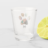 Vaderdag Hond Pa | 5 Paw Print Fotocollage Shot Glas (Achterkant)