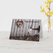 Vaderdag Honden Kaart (Gele Bloem)