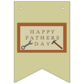 Vaderdag houten teken aangepaste bericht vlaggetjes (Eerste vlag)