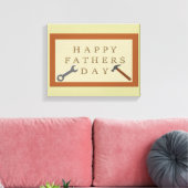 Vaderdag houten teken canvas afdruk (Insitu (Woonkamer))