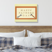 Vaderdag houten teken canvas afdruk (Insitu (Slaapkamer))