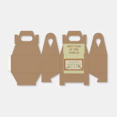 Vaderdag houten teken douane bedankdoosjes (Uitgevouwen)