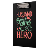 Vaderdag Husband Father Hero Klembord (Links)