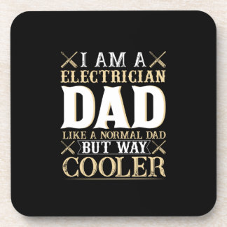 Vaderdag Ik ben een elektricien vader Bier Onderzetter
