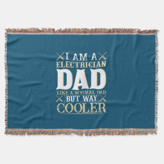 Vaderdag Ik ben een elektricien vader Deken