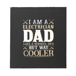 Vaderdag Ik ben een elektricien vader Notitieblok