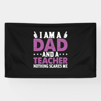 Vaderdag Ik Ben Een Vader En Een Leraar Spandoek
