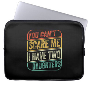 Vaderdag Ik heb twee dochters Laptop Sleeve
