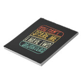 Vaderdag Ik heb twee dochters Notitieblok (Gedraaid)