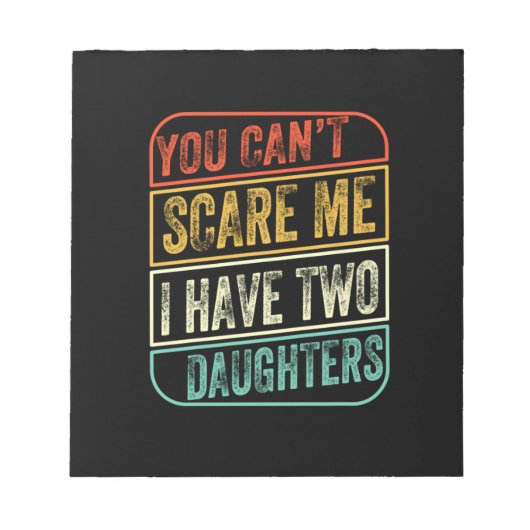 Vaderdag Ik heb twee dochters Notitieblok (Voorkant)