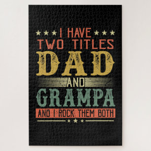 Vaderdag   Ik heb twee titels: papa en Grampa Legpuzzel
