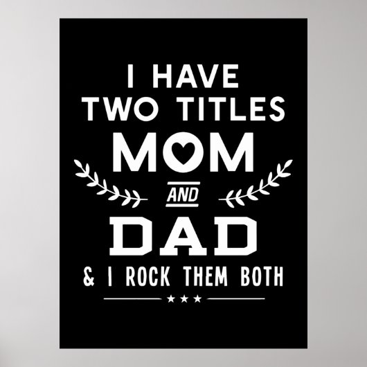 Vaderdag | Ik heb twee titels voor moeder en vader Poster (Voorkant)