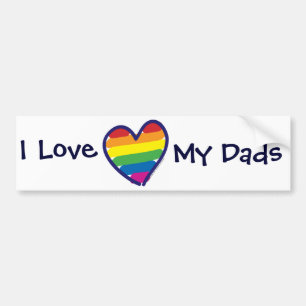 Vaderdag Ik hou van mijn vaders Bumpersticker