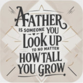 Vaderdag Inspirerend Sticker (Voorkant)