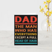 Vaderdag kaal vent het Man die alles heeft ba Kaart (Gele Bloem)