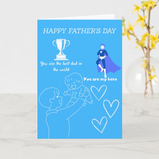 Vaderdag kaart (Gele Bloem)