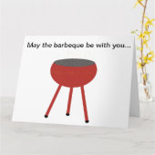 Vaderdag kaart Barbeque (Gele Bloem)