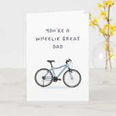 Vaderdag Kaart - Funny - Bike - Biker Cool Dad (Gele Bloem)