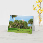 Vaderdag Kaart, Golf Course Afbeelding Kaart (Gele Bloem)