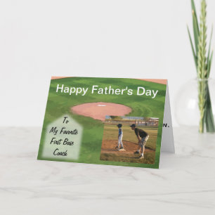 Vaderdag Kaart Honkbal Thema