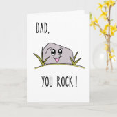 Vaderdag kaart 'Je bent een steen' (Gele Bloem)