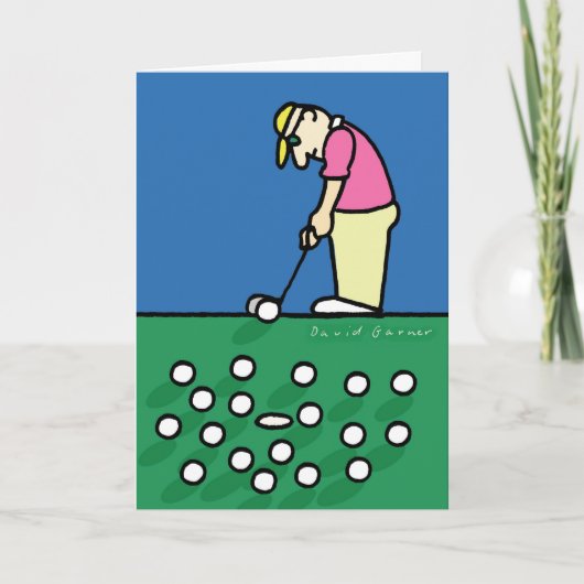 Vaderdag kaart met golferillustratie (Voorkant)