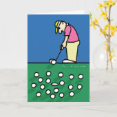 Vaderdag kaart met golferillustratie (Gele Bloem)