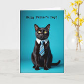 Vaderdag kaart Natty Cat (Gele Bloem)