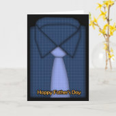 Vaderdag Kaart - Shirt en Stropdas (Gele Bloem)