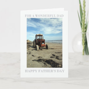 Vaderdag Kaart - Strandlandschap Tractor