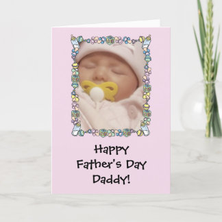 Vaderdag Kaart van Baby - Roze