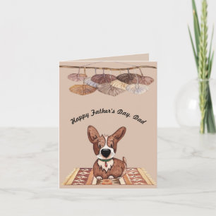 Vaderdag Kaart van Corgi Dog