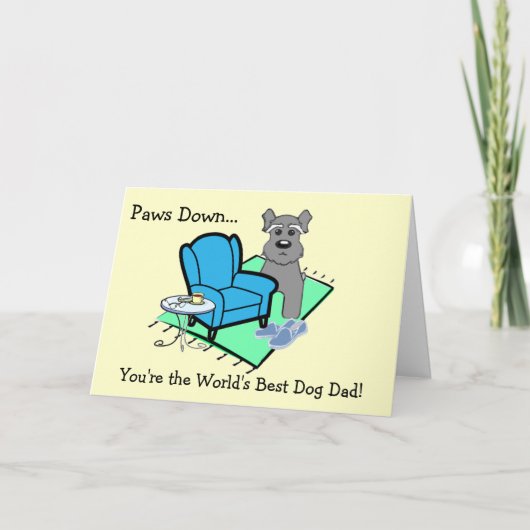 Vaderdag Kaart van de hond (Voorkant)