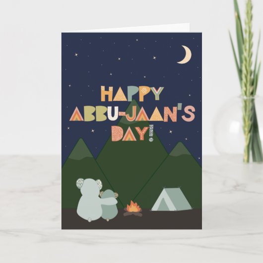 Vaderdag Kaart voor Abbu-Jaan (Voorkant)