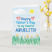 Vaderdag Kaart voor Abuelito (Gele Bloem)