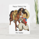 Vaderdag Kaart voor Daddy Cowboy (Voorkant)