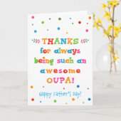 Vaderdag Kaart voor Oupa (Gele Bloem)