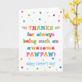 Vaderdag Kaart voor Pawpaw (Gele Bloem)