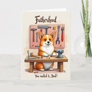 Vaderdag kaart voor sluwe honden