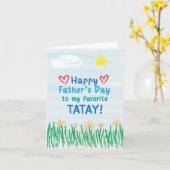 Vaderdag Kaart voor Tatay (Gele Bloem)