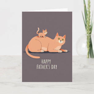 Vaderdag Katten Illustratiekaart Kaart