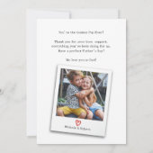 Vaderdag Kinder foto coolste Pop ooit Kaart (Achterkant)