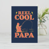 Vaderdag Kinder foto Vist papa reel cool papa Kaart (Staand voorkant)