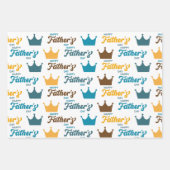 Vaderdag King Dad Set Inpakpapier Vel (Voorkant)