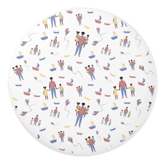 Vaderdag Knob Keramische Knop (Voorkant)