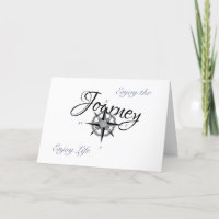 Vaderdag- Kompas Roos -Geniet van het leven Kaart