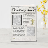 Vaderdag Kranten (aanpasbaar) Kaart (Gele Bloem)